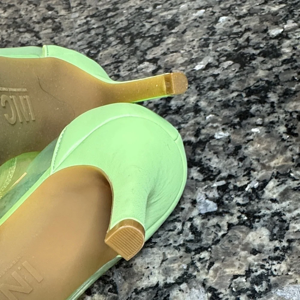 INC International Concepts Women's Lime Green Heels NIB 9 - Picture 10 of 15